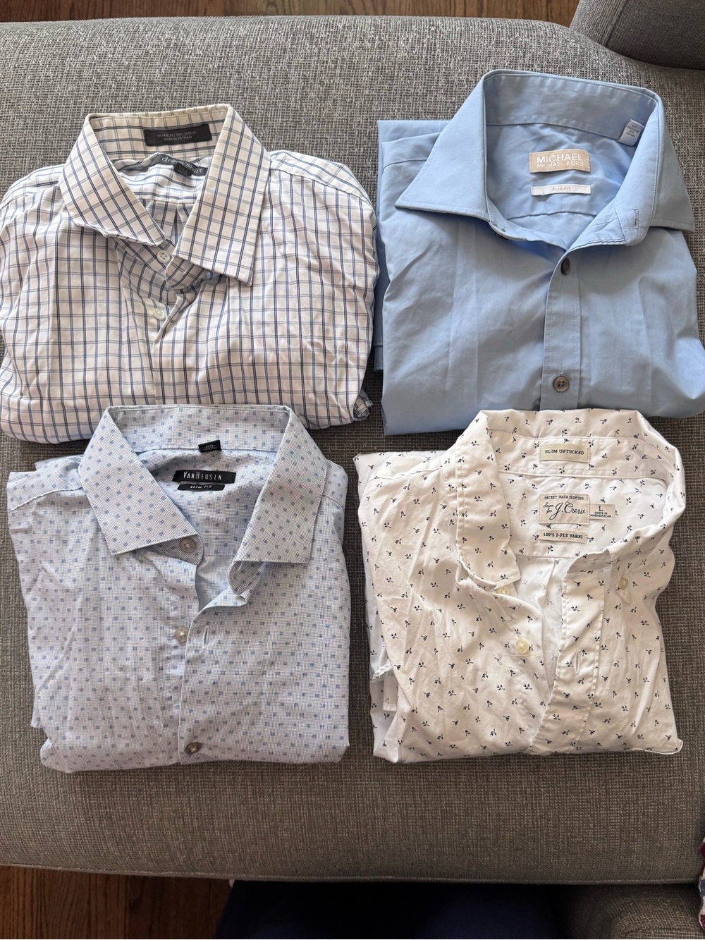 Men’s Bundle of Large Dress Shirts (4 total)